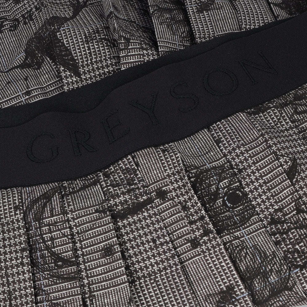 Women's Moon Diamond Plaid Leo Skort