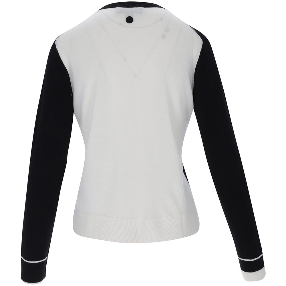 Women's Color Block Merino Wool Sweater