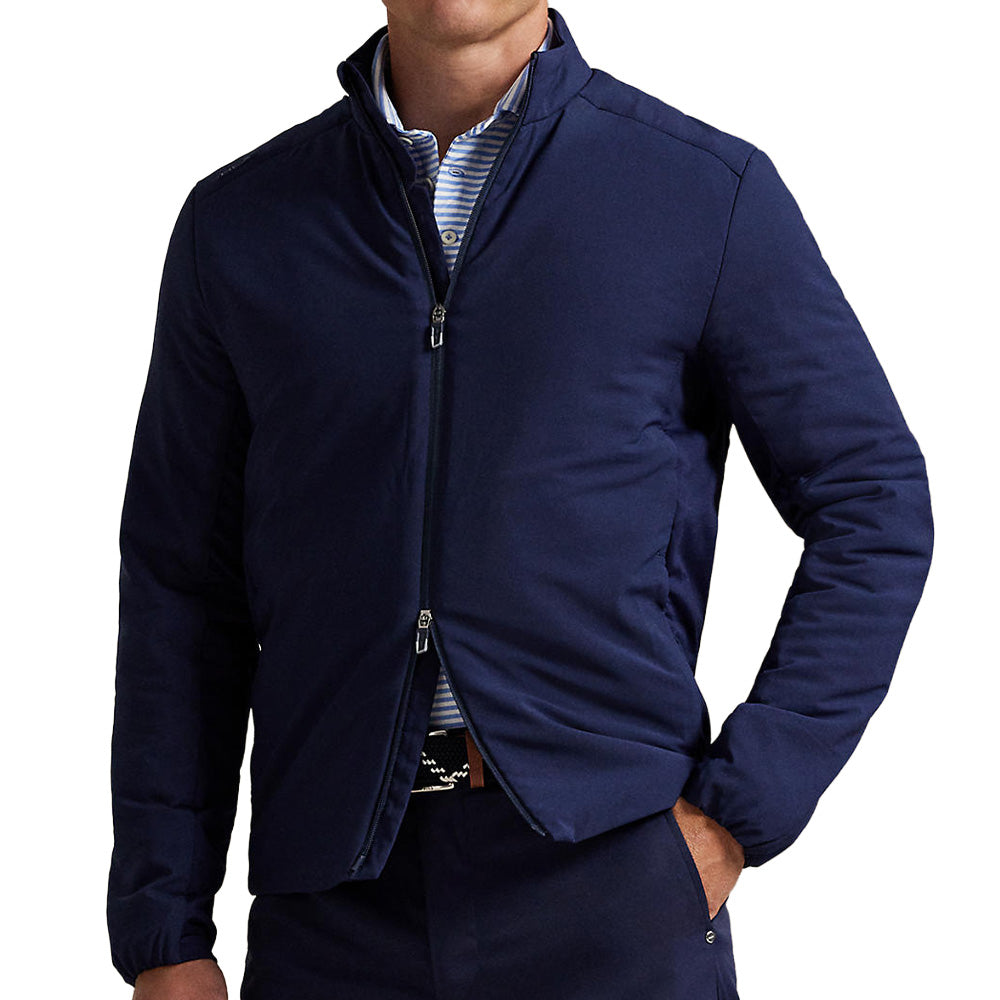 Jersey-Paneled Stretch Jacket
