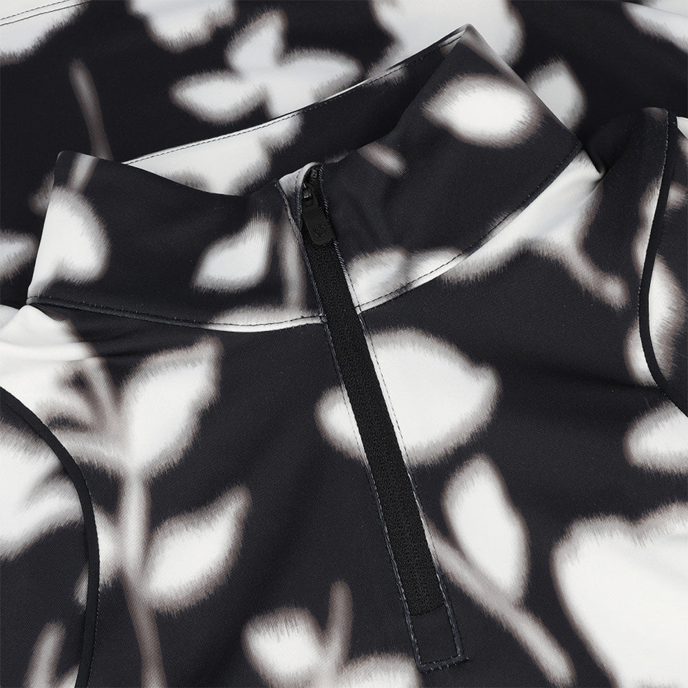 Women's Blur Floral Tech Jersey 1/4 Zip Pullover