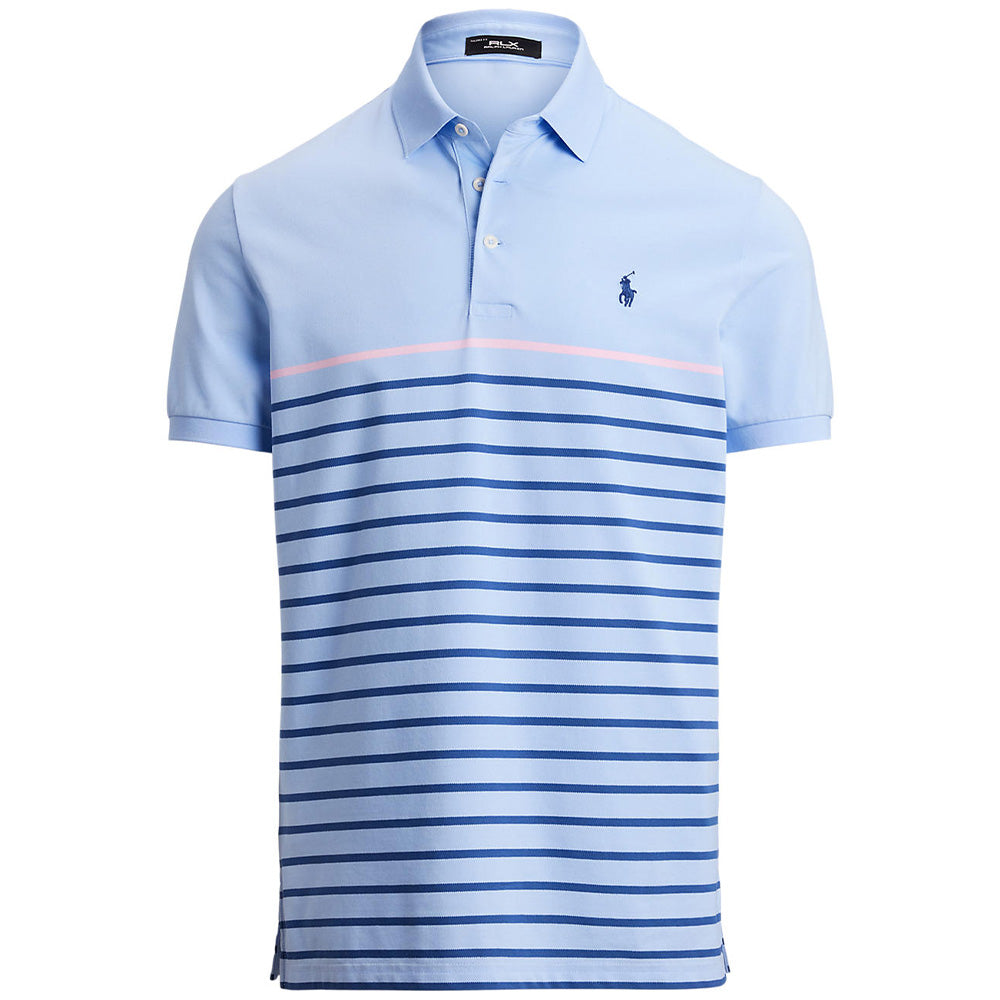 Performance Pique Tailored Fit Striped Polo