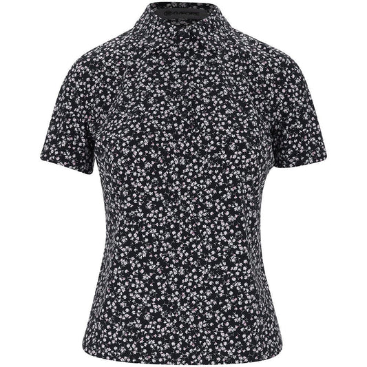 Women's Ditsy Floral Silky Tech Nylon Polo