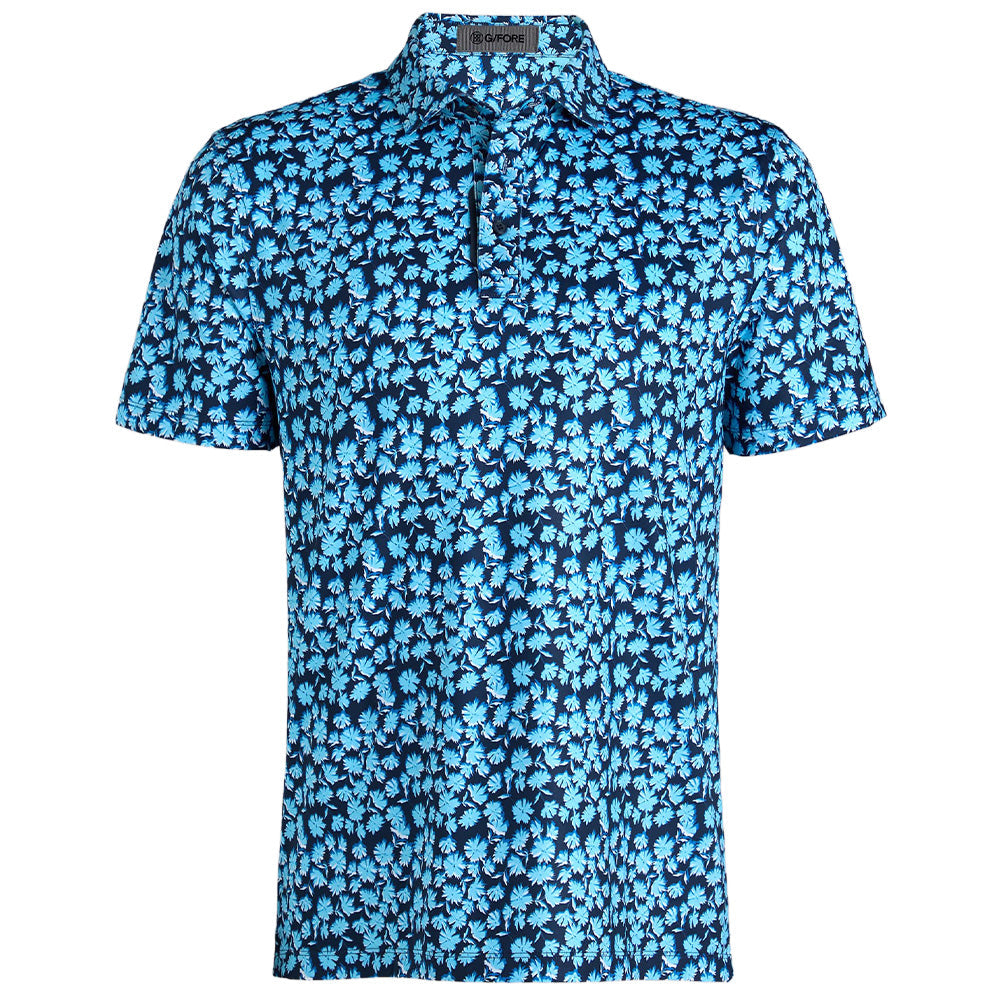 Optic Floral Tech Stretch Jersey Polo