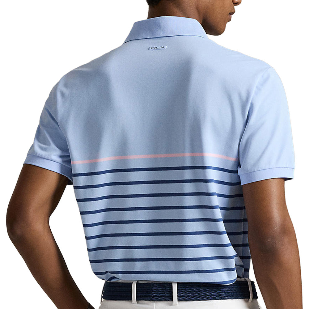 Performance Pique Tailored Fit Striped Polo