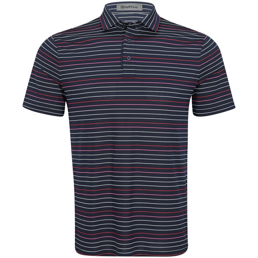 Multi Stripe Tech Piqué Polo