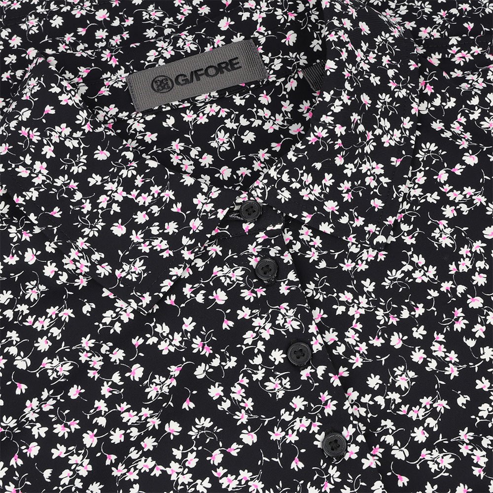 Women's Ditsy Floral Silky Tech Nylon Polo