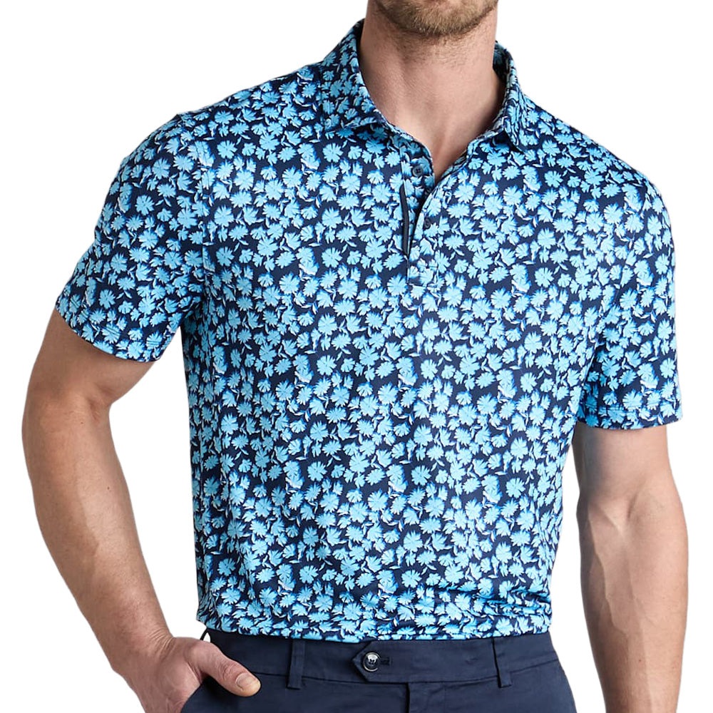 Optic Floral Tech Stretch Jersey Polo