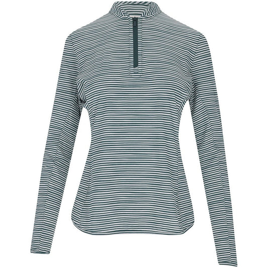 Women's Bunker Stripes Lightweight Long Sleeve 1/4 Zip Sunshirt