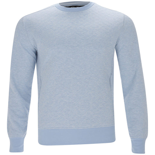 Quilted Double-Knit Crewneck Sweatshirt